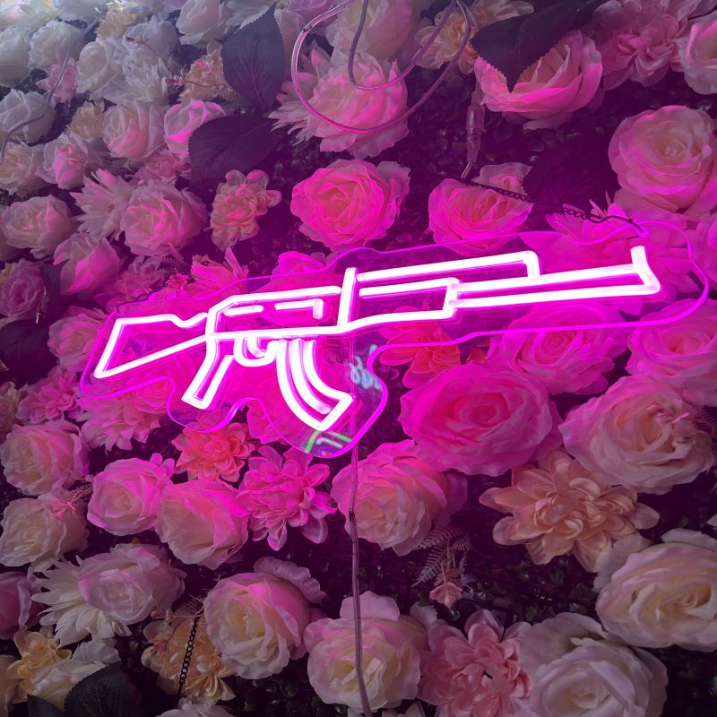 AK47 LED Neon Sign