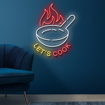 Lets Cook Neon Sign