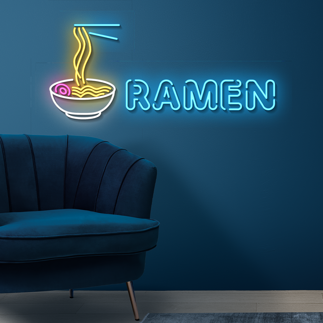 Blue Ramen LED Neon Sign