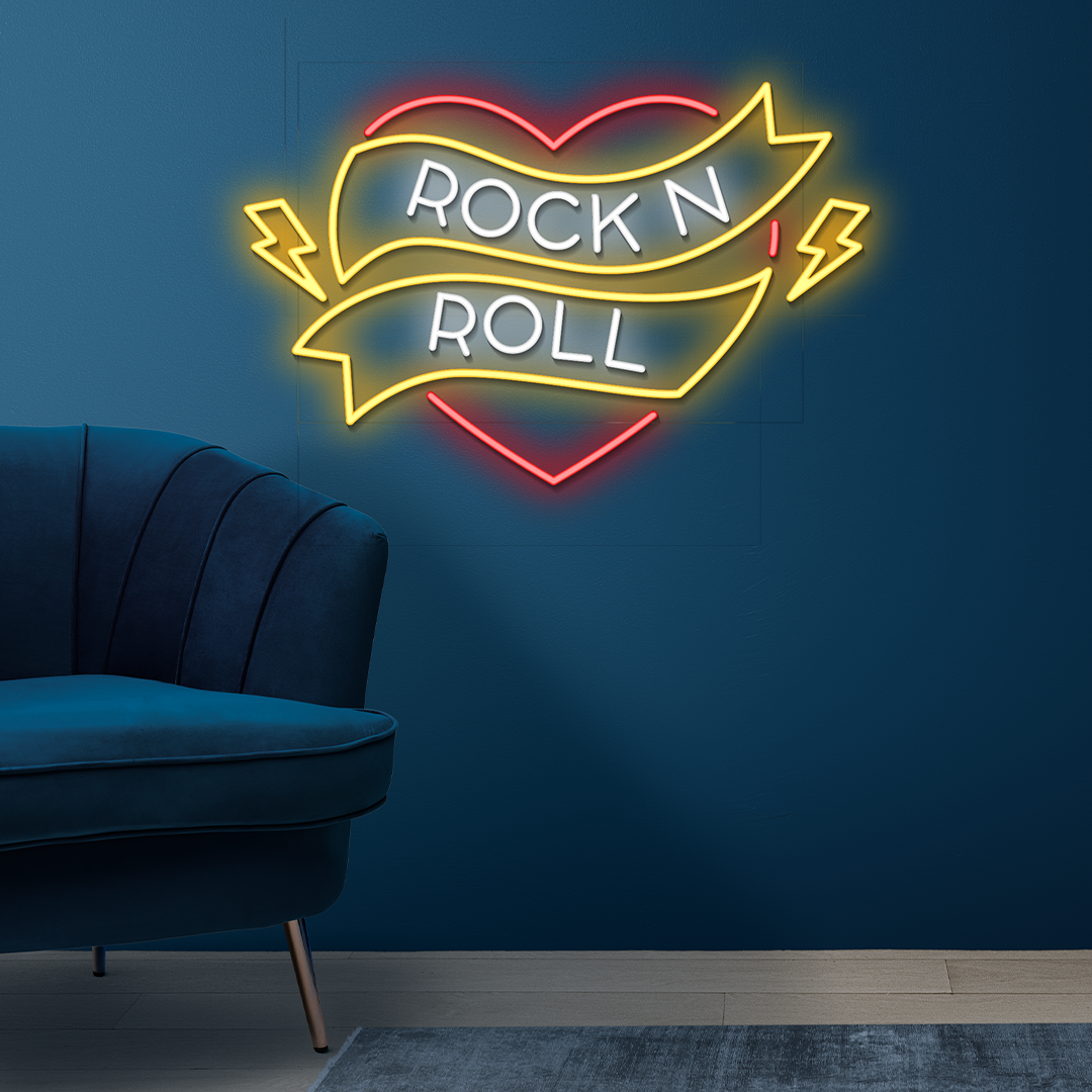 Rock n Roll LED Neon Sign