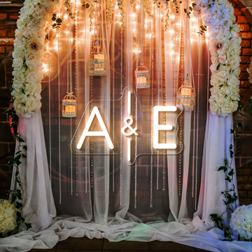Initials Wedding Neon Sign