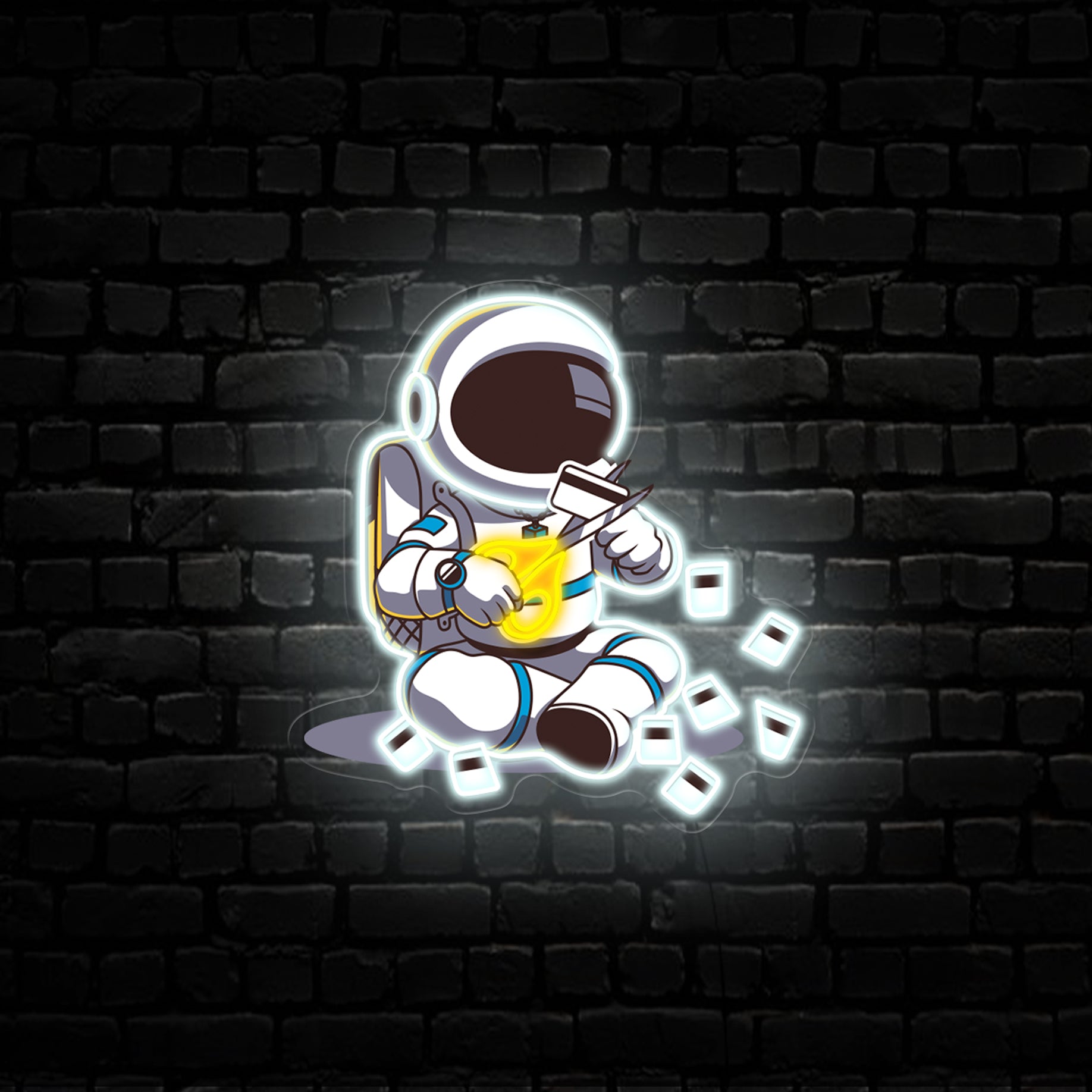 Crypto Astronaut Neon Sign