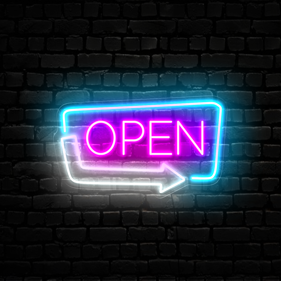 Vintage Drive in LED Open Sign